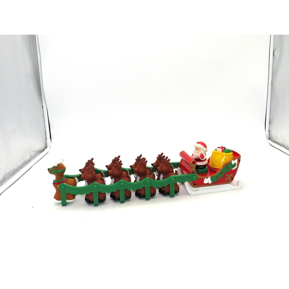Fisher Price Little People Twas Theโ Night Before Christmas Santa Sleigh Musical